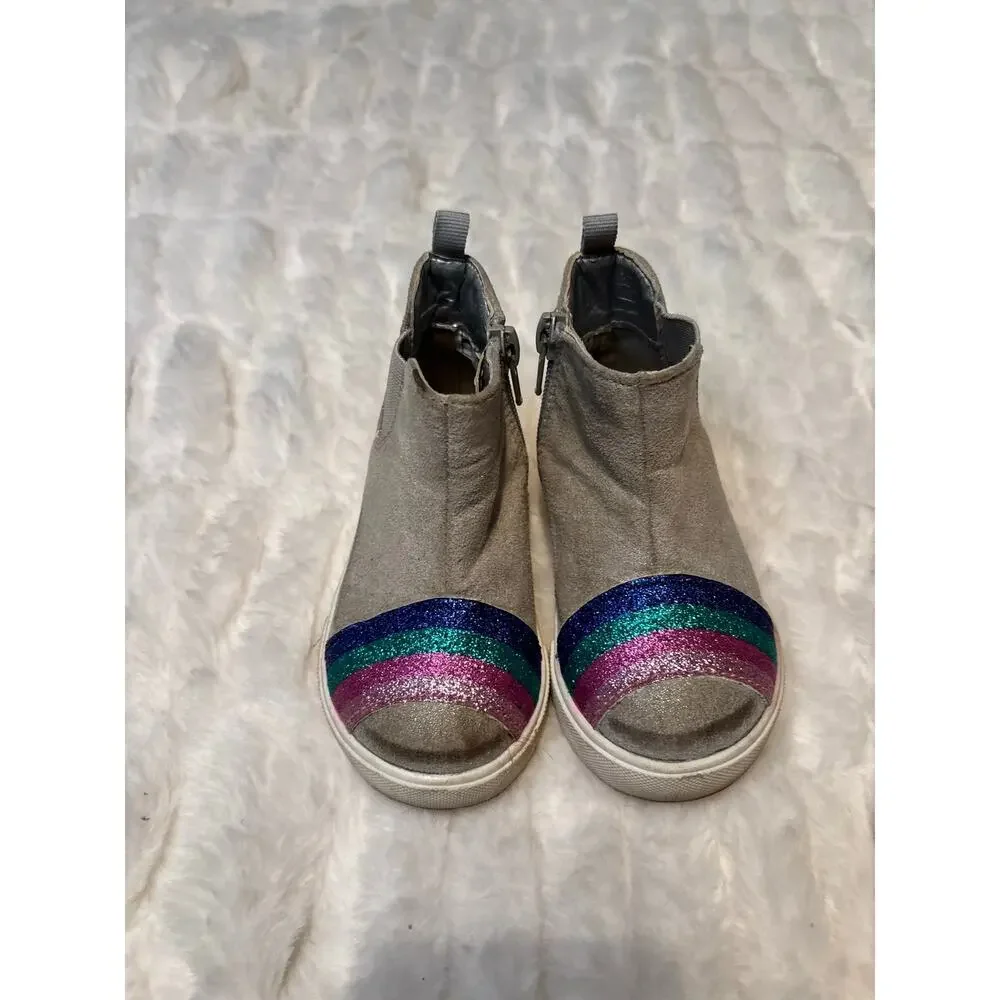 OshKosh Stride Rite Toddler Girl Size 6 Shoe Bundle Purple Boots Gray Sneakers